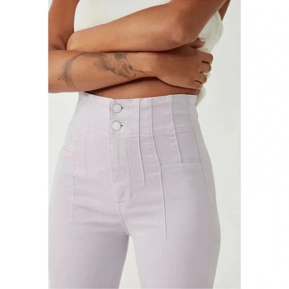 NWT Free People Jayde Flare Jeans Purple 30 - Picture 4 of 12